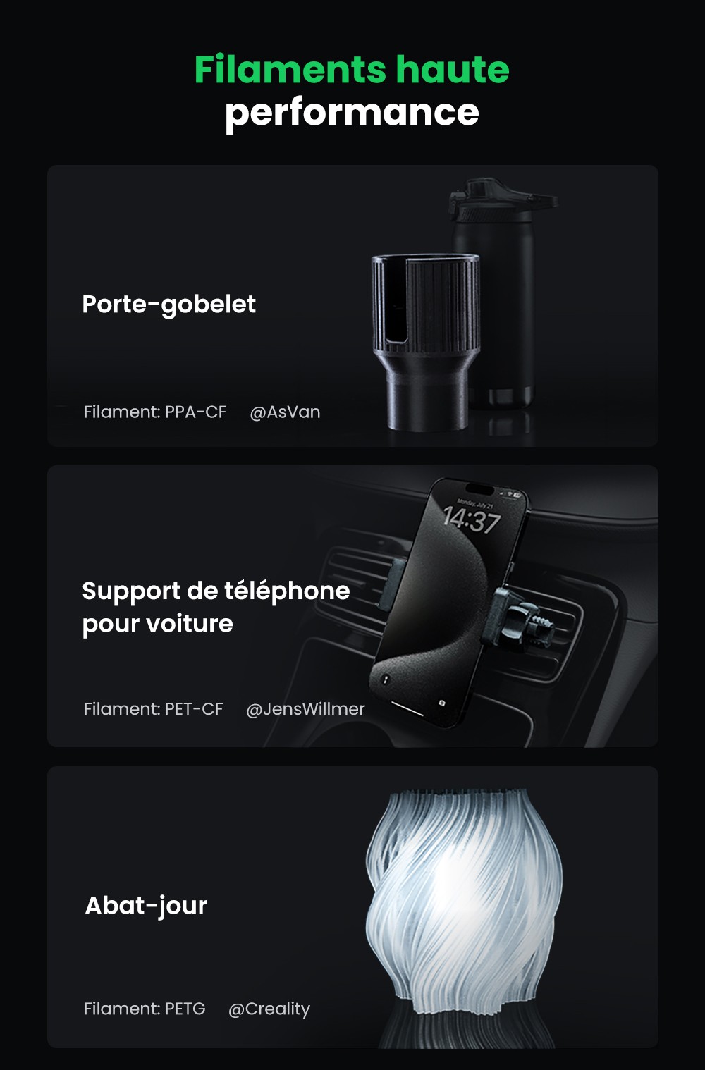 Creality K2 Combo Imprimante 3D, système CFS, 260*260*260mm