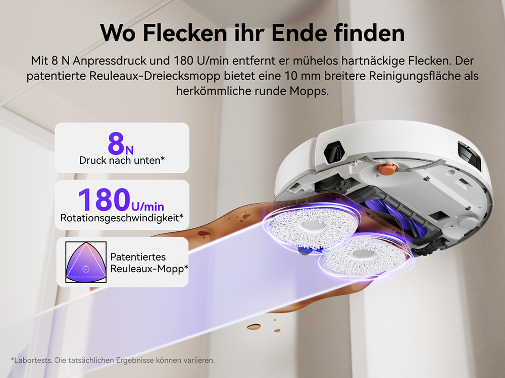 Narwal Freo X10 Pro Saug- und Wischroboter, 11.000Pa Saugleistung, 120 Tage Selbstentleerung, Verwicklungsfrei, Automatisches Mopwaschen & -trocknen, Hindernisvermeidung, für Tierhaare und Hartböden – Weiß