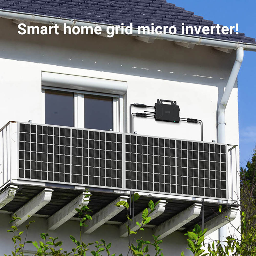 LIONSHEE LS-800Mi 800W Micro Inverter, 2 MPPTs, 230V Output, 96% Peak Efficiency, IP67 Waterproof, Wi-Fi Smart Monitoring