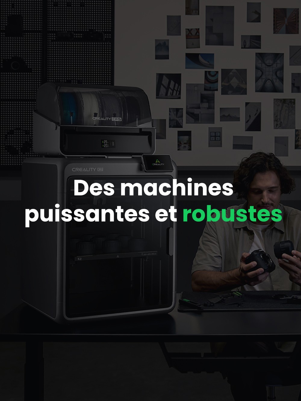 Creality K2 Combo Imprimante 3D, système CFS, 260*260*260mm