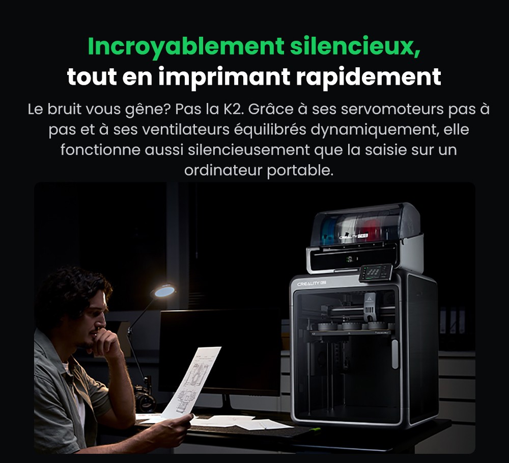 Creality K2 Combo Imprimante 3D, système CFS, 260*260*260mm