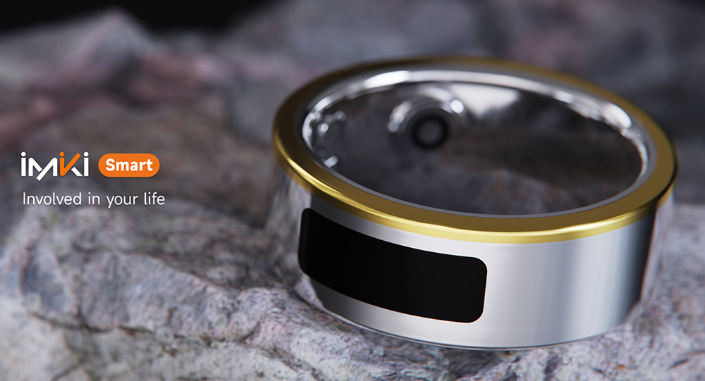 Bague intelligente IMIKI 2, étanche 5 ATM, surveillance du sommeil, commande tactile - 11#, diamètre 20,7 mm, circonférence 65 mm