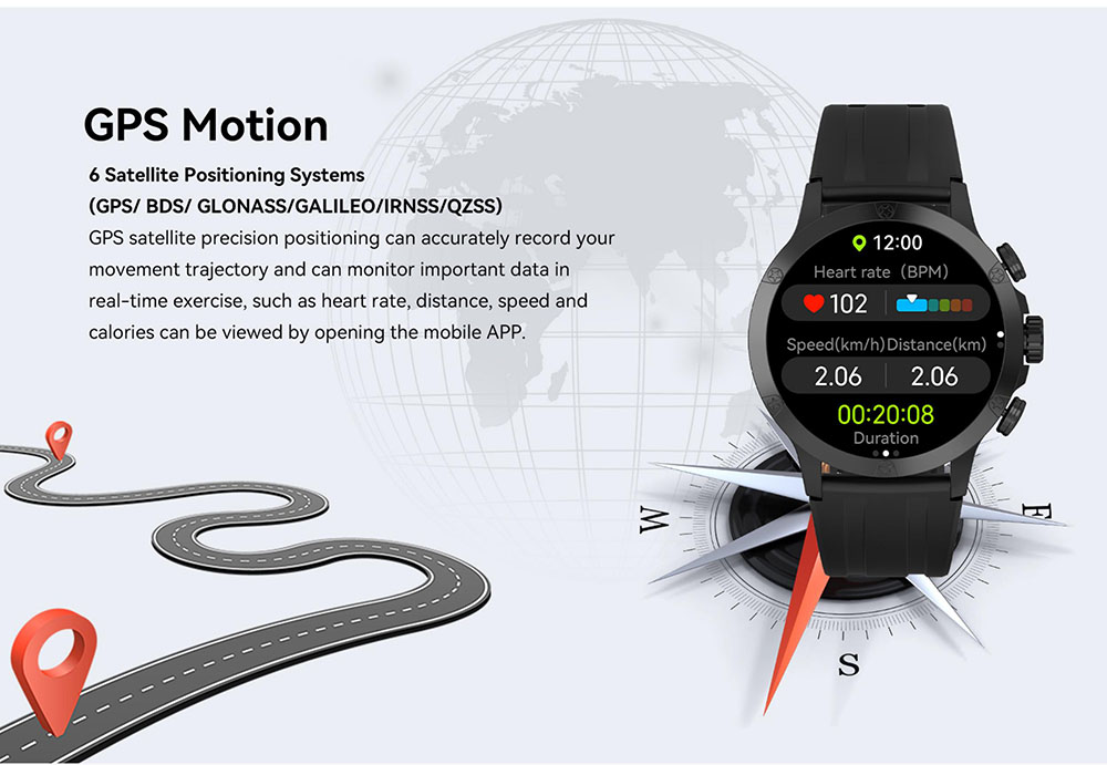 IMIKI XPLORER Pro Smartwatch, 1.6 inch AMOLED Screen, 450mAh Battery, 170+ Sports Modes, Heart Rate, SpO2 & Sleep Monitoring, Bluetooth Calling, 1ATM Water Resistant, 100+ Watch Faces