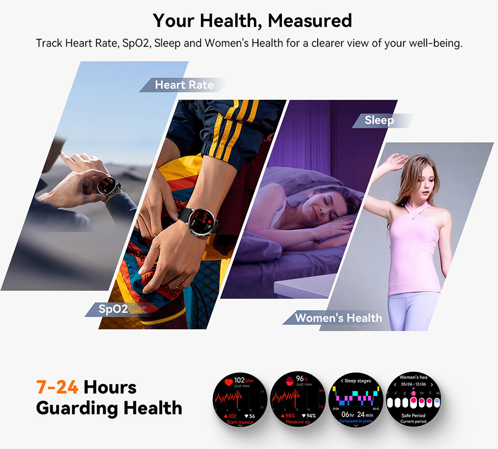 IMIKI XPLORER Pro Smartwatch, 1.6 inch AMOLED Screen, 450mAh Battery, 170+ Sports Modes, Heart Rate, SpO2 & Sleep Monitoring, Bluetooth Calling, 1ATM Water Resistant, 100+ Watch Faces