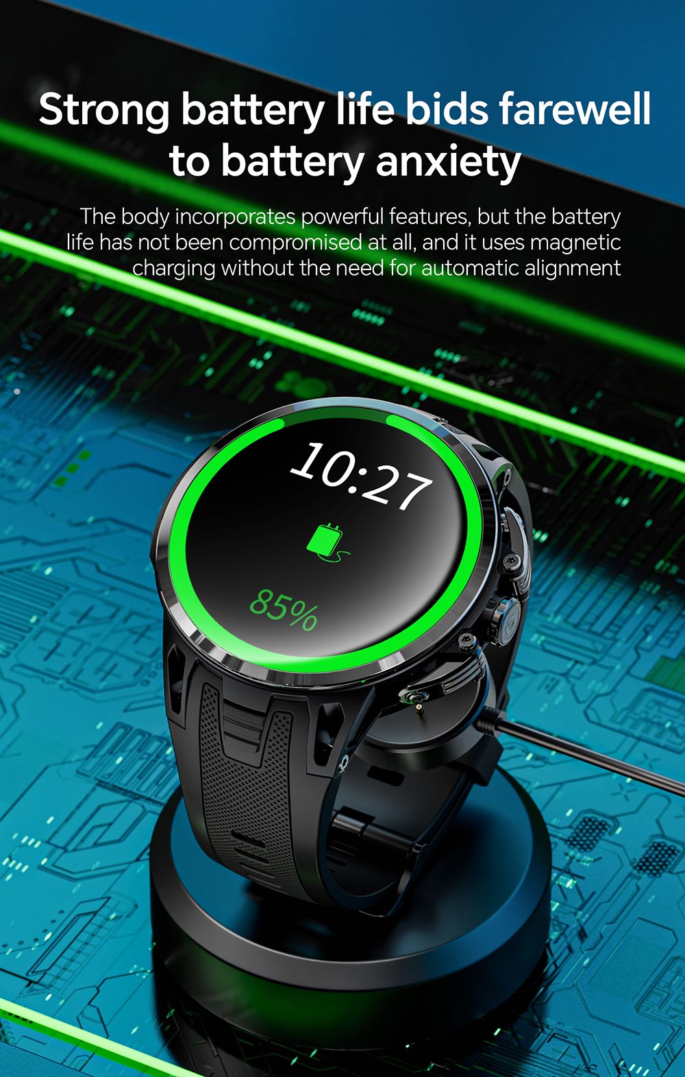 LOKMAT APPLLP 4 PRO Smartwatch, 1.75 inch AMOLED Screen, 5G Calling, NFC Function, Heart Rate Monitoring, Multiple Sports Modes - Golden