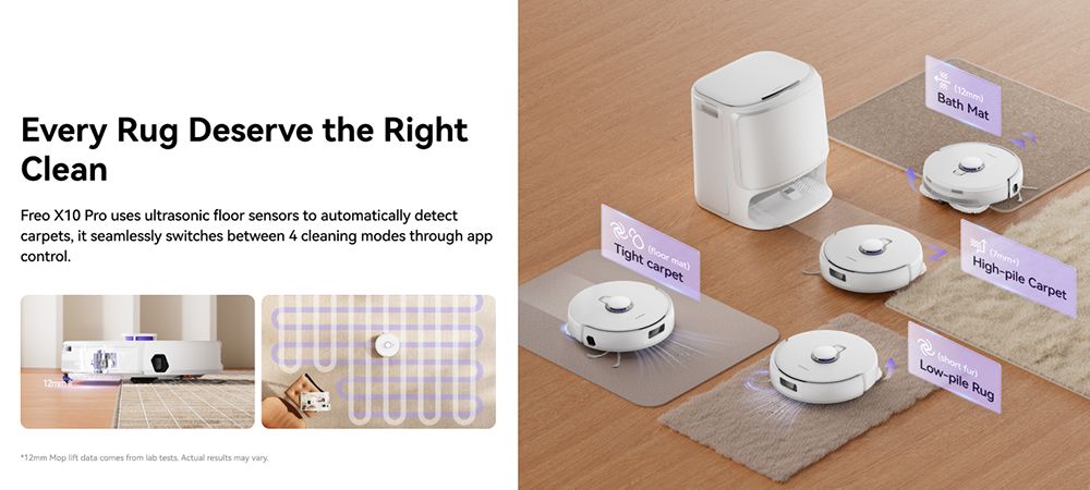 Narwal Freo X10 Pro robotporszívó, gubancmentes robotfelmosó, 8500 Pa erős szívás, önürítő, automatikus felmosómosás, automatikus szárítás, akadálykerülés, ideális háziállatok szőréhez és kemény padlóhoz - fehér