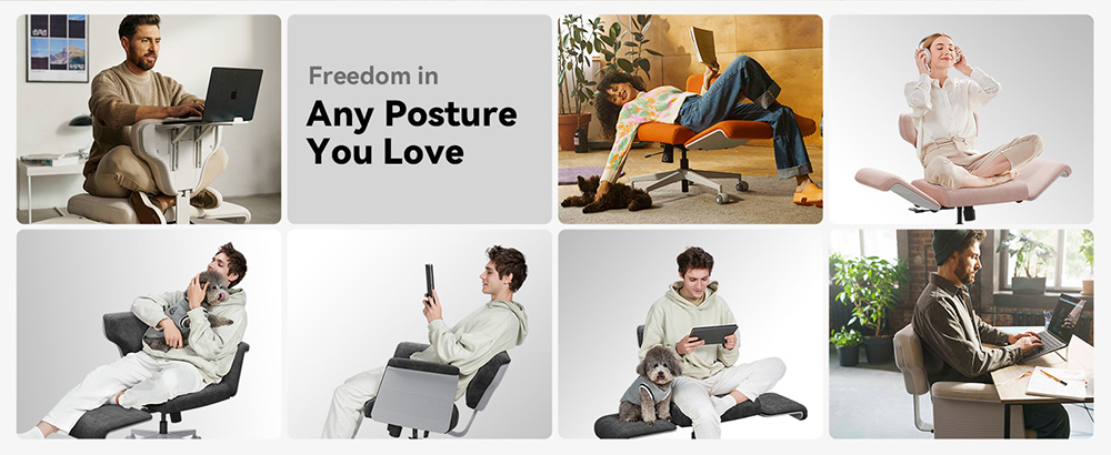 Newtral FB-DG Freedom-X több pozíciót szabályozó szék karfával - sötétszürke