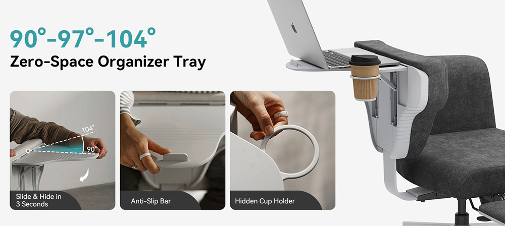 Newtral FB-DG Freedom-X több pozíciót szabályozó szék karfával - sötétszürke