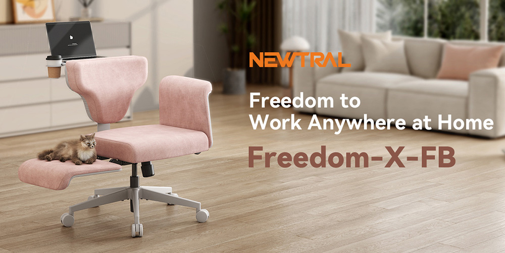 Newtral FB-P Freedom-X Multi-Posture Chair with Armrest - Pink