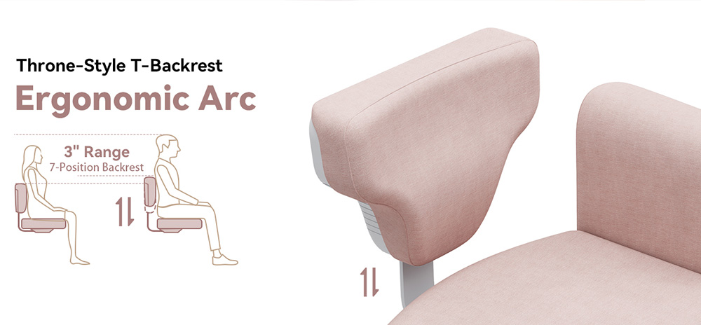 Newtral FB-P Freedom-X Multi-Posture Chair with Armrest - Pink