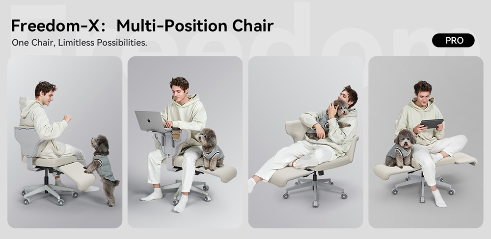 Newtral FF-A Freedom-X Multi-Posture Chair with Armrest - Apricot
