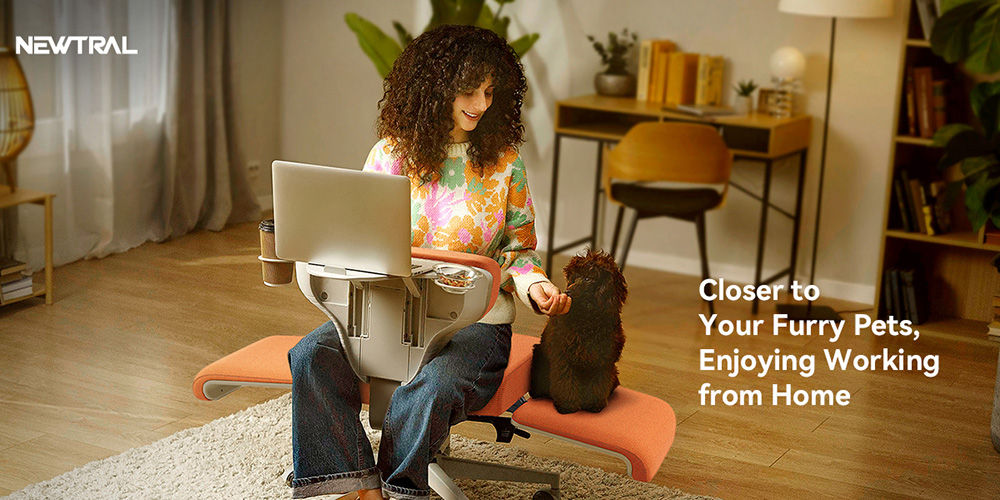 Newtral FF-O Freedom-X Multi-Posture Chair with Armrest - Orange