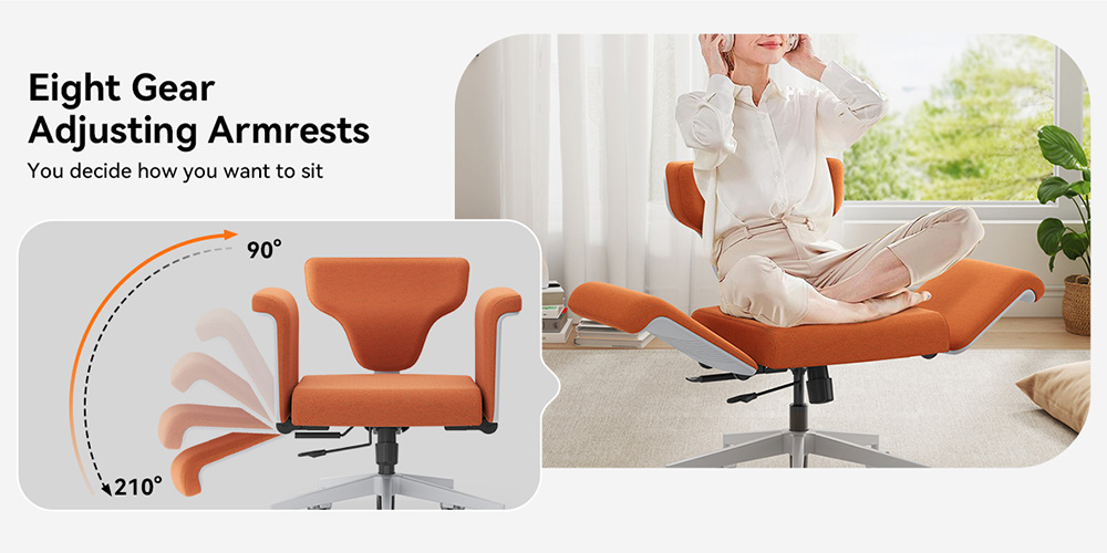Newtral FF-O Freedom-X Multi-Posture Chair with Armrest - Orange
