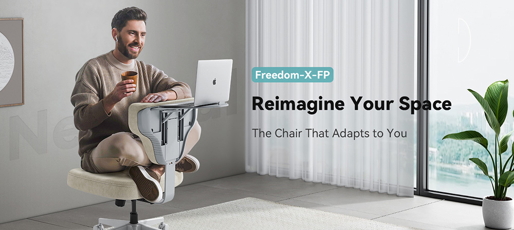 Newtral  FP-A  Freedom-X Multi-Posture Cross Legged Chair (Without Armrest) - Apricot