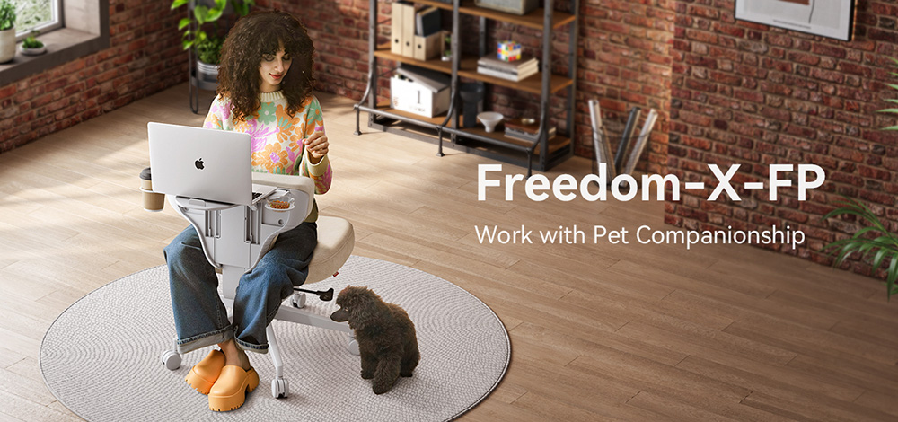 Newtral  FP-A  Freedom-X Multi-Posture Cross Legged Chair (Without Armrest) - Apricot