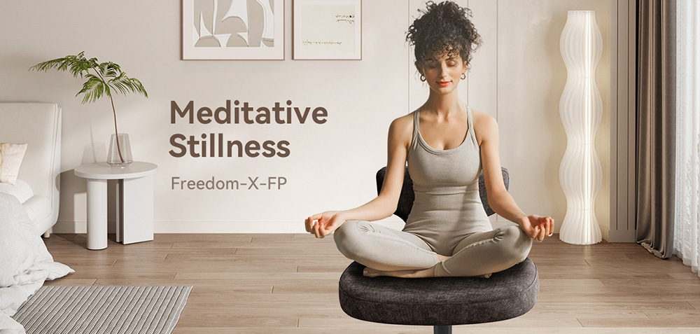 Newtral FP-DG  Freedom-X Multi-Posture Cross Legged Chair without Armrest Dark Grey