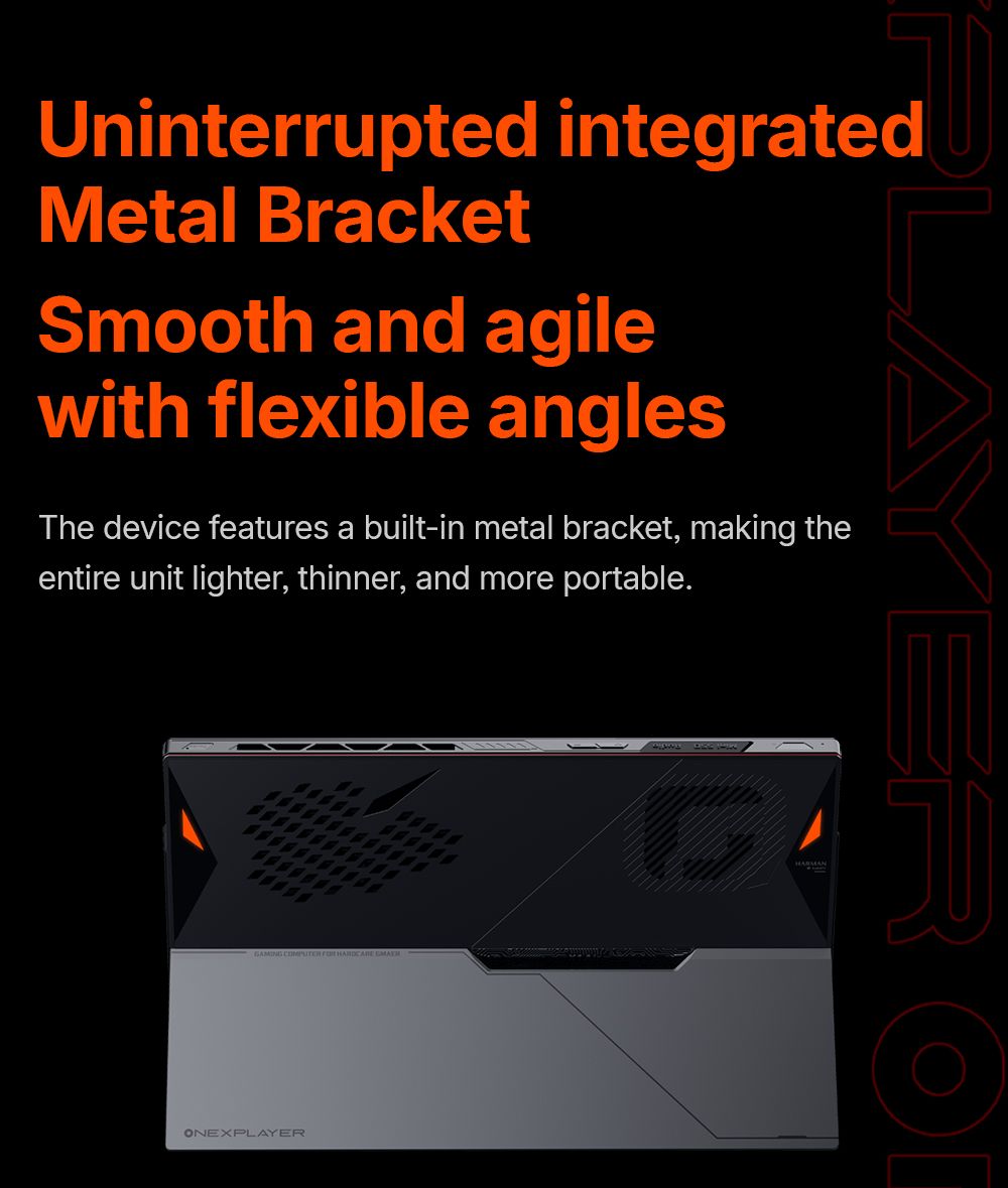 One Netbook OneXPlayer X1 Air Portable 3-in-1 Gaming PC, Intel Core Ultra 5 258V 8 Cores Max 4.5GHz, 10.95 inch 2560*1600 120Hz Screen, 32GB LPDDR5X RAM 512GB SSD, Facial & Fingerprint Unlock, 2*USB4.0, 1*USB3.2, 1*TF Card, 1*Mini SSD Slot - EU Plug