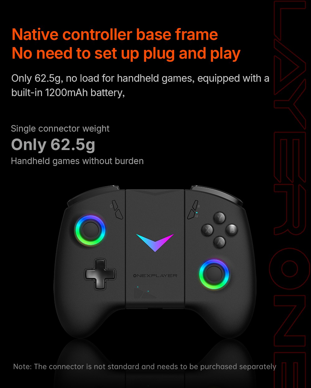 One Netbook OneXPlayer X1 Air Portable 3-in-1 Gaming PC, Intel Core Ultra 5 258V 8 Cores Max 4.5GHz, 10.95 inch 2560*1600 120Hz Screen, 32GB LPDDR5X RAM 512GB SSD, Facial & Fingerprint Unlock, 2*USB4.0, 1*USB3.2, 1*TF Card, 1*Mini SSD Slot - EU Plug