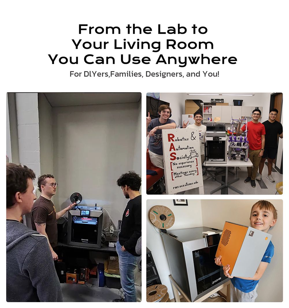 QIDI TECH Q2 3D Printer, 600mm/s High-Speed, 370°C Hot End, Enclosed Chamber 65°C, Auto Leveling, AI Camera, Large Build Volume 270×270×256mm, Compatible with PLA/ABS/PETG/TPU and Advanced Materials