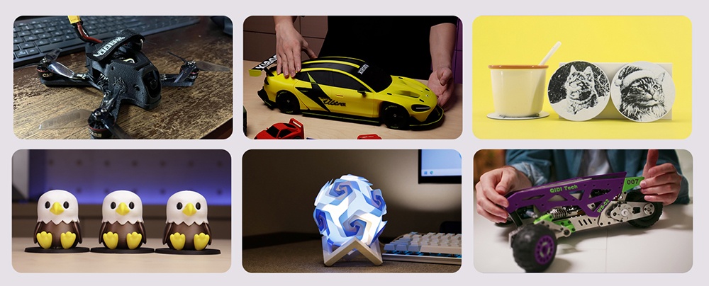 QIDI TECH Q2 3D Printer, 600mm/s High-Speed, 370°C Hot End, Enclosed Chamber 65°C, Auto Leveling, AI Camera, Large Build Volume 270×270×256mm, Compatible with PLA/ABS/PETG/TPU and Advanced Materials