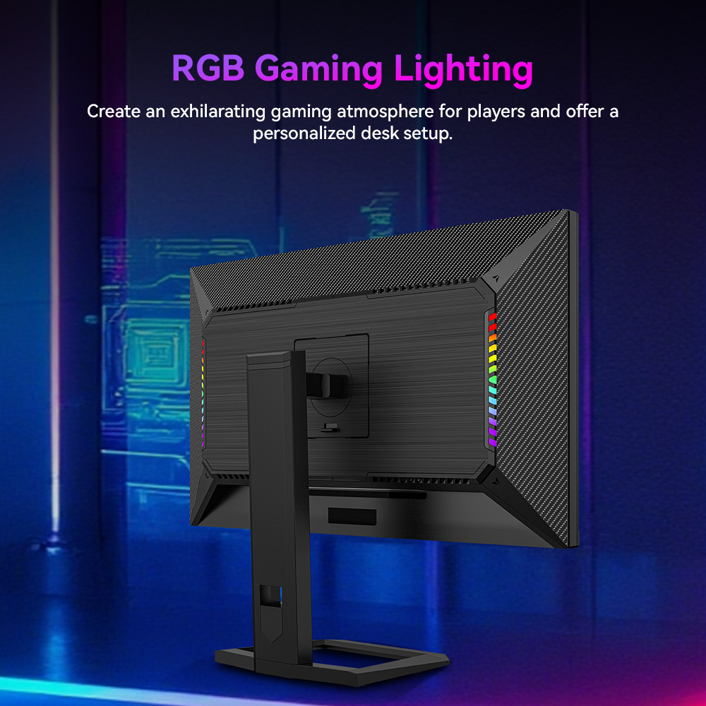 TITAN ARMY P275MV PLUS Gaming Monitor, 27 inch Fast IPS Screen, 3840*2160@160Hz & 1920*1080@320Hz, HDR1000, DyDs Mini LED, 1ms GTG Response Time, FreeSync, FPS/RTS Gaming Mode, 2*USB-A, 1*USB-B, 1*Type-C, 2*HDMI2.1, 1*DP1.4, 1*Audio