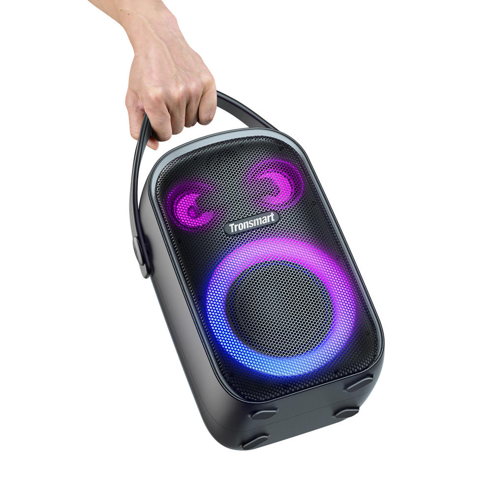 Tronsmart Halo 100 kültéri és parti hangszóró 60 W erős teljesítményű IPX6 vízálló hangszóró fekete