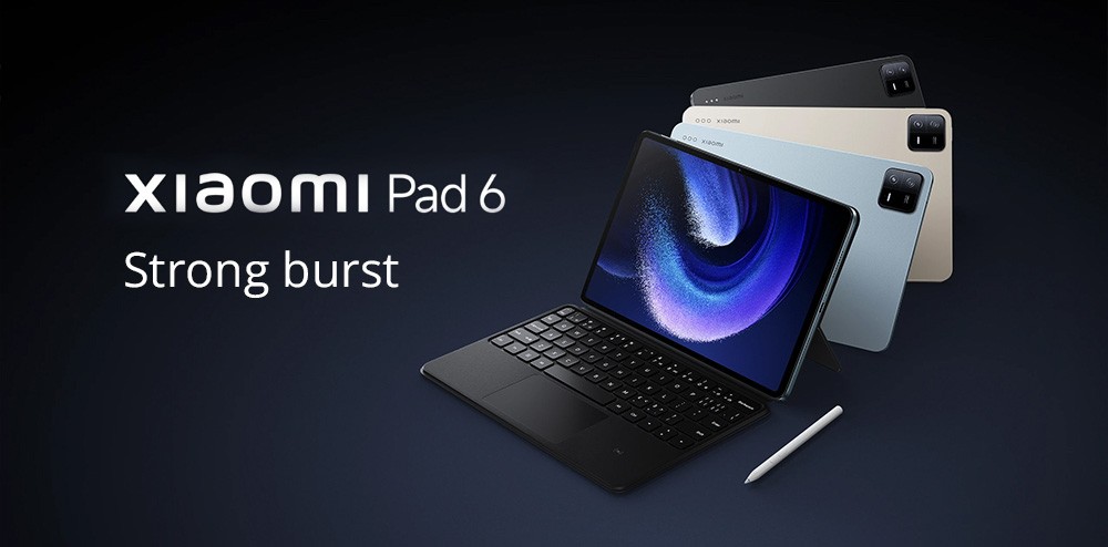 Refurbished Xiaomi Pad 6 CN Version Snapdragon 870 Processor, Android 13, 8GB RAM 128GB ROM, 13MP Rear Camera Dual-band WiFi - Blue