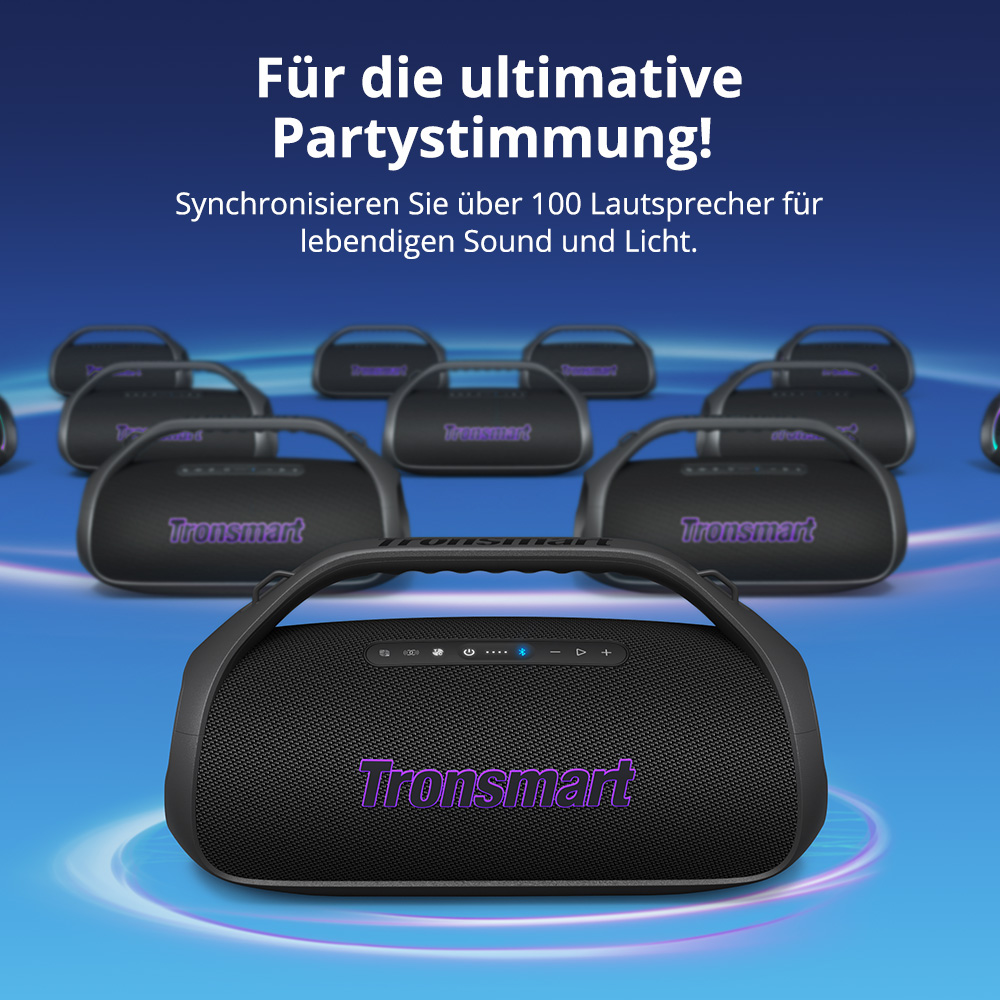 Tronsmart Bang 2 Tragbarer Partylautsprecher - Blau