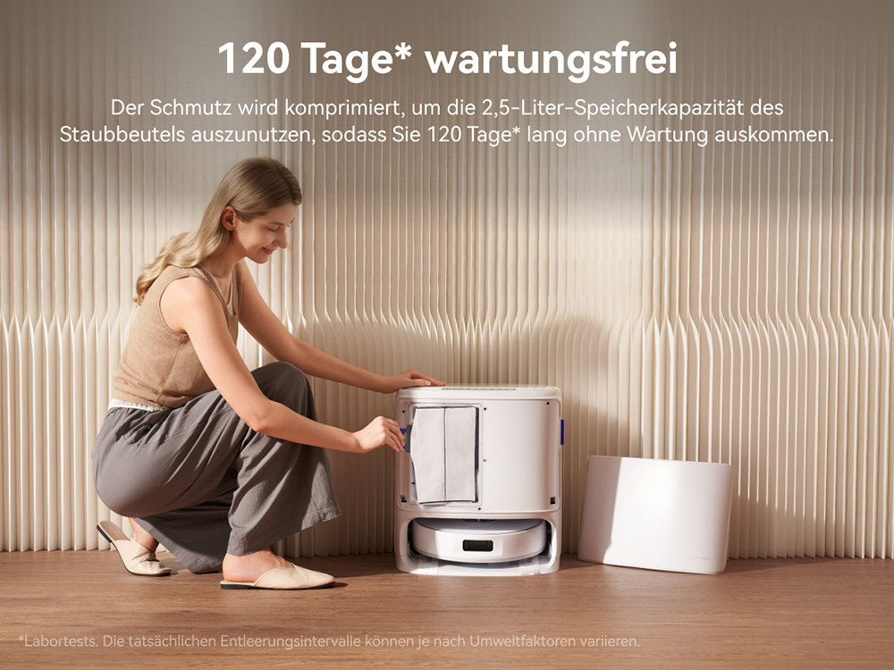 Narwal Freo X10 Pro Saug- und Wischroboter, 11.000Pa Saugleistung, 120 Tage Selbstentleerung, Verwicklungsfrei, Automatisches Mopwaschen & -trocknen, Hindernisvermeidung, für Tierhaare und Hartböden – Weiß