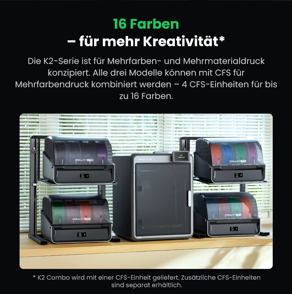 Creality K2 Combo 3D-Drucker, CFS-System, 260*260*260mm