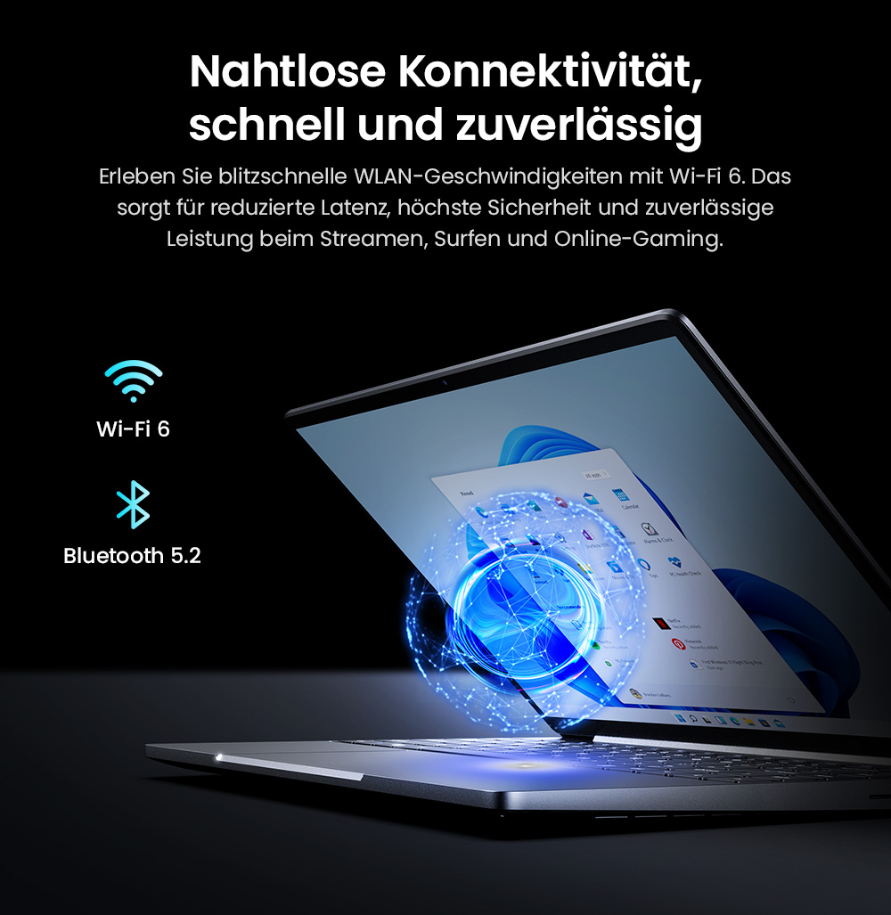 CHUWI CoreBook X Laptop, 14 Zoll 2160 x 1440 Display, AMD Ryzen 5 7430U 6 Kerne Max 4,3 GHz, 16 GB RAM 512 SSD, WiFi 6 Bluetooth 5.2, 4000 mAh Akku, Tastatur mit Hintergrundbeleuchtung, 1 * voll ausgestatteter Typ-C, 2 * USB 3.0, 1 * HDMI 1.4, 1 * TF-Kartensteckplatz, 1 * Kopfhöreranschluss