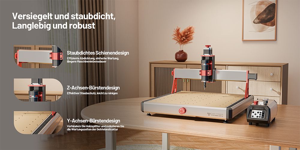 TWO TREES TTC450 Ultra CNC Fräsmaschine, 460mmx460mmx100mm Arbeitsbereich