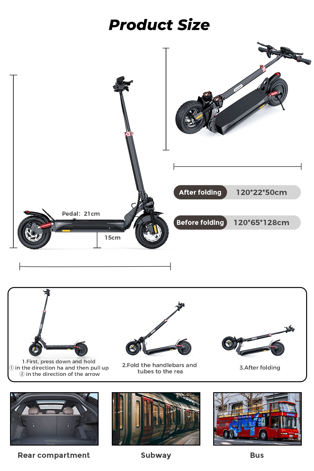 iScooter iX4 10 hüvelykes elektromos roller, 800 W-os motor, maximális sebesség 45 km/h, 48 V-os 15 Ah-s akkumulátor, akár 40-45 km-es hatótávolság, alkalmazásvezérlés, figyelmeztető lámpa