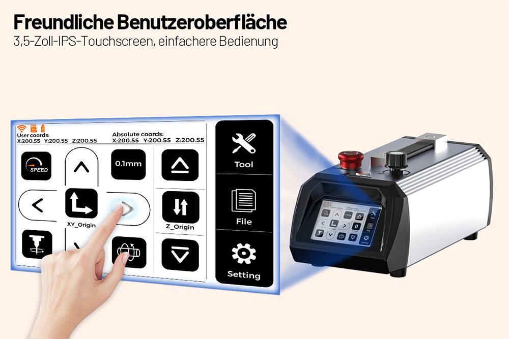 TWO TREES TTC450 Ultra CNC Fräsmaschine, 460mmx460mmx100mm Arbeitsbereich