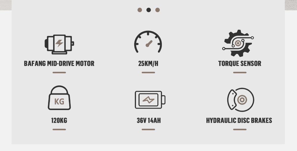 ONESPORT OT07 Elektromos kerékpár 250W BAFANG Középhajtású Motor 36V 14AH Akkumulátor 27.5 hüvelykes Gumiabroncsok 25km/h Max Sebesség, 110km Hatótávolság, Lengéscsillapító Villa, Hidraulikus Tárcsafékek, SHIMANO 7 Sebességes - Fekete