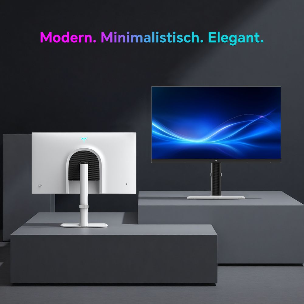 KTC H27T6 Gaming-Monitor, 27 Zoll 2560 x 1440 Fast-IPS-Bildschirm, 210 Hz Bildwiederholfrequenz, 1 ms GTG-Reaktionszeit, HDR400, FreeSync & / G-Sync, schwaches blaues Licht und flimmerfrei, integrierte Dual-2-W-Lautsprecher