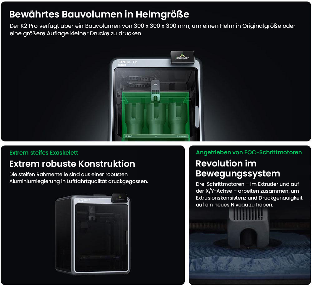Creality K2 Pro Combo 3D-Drucker, CFS-System, 300*300*300mm