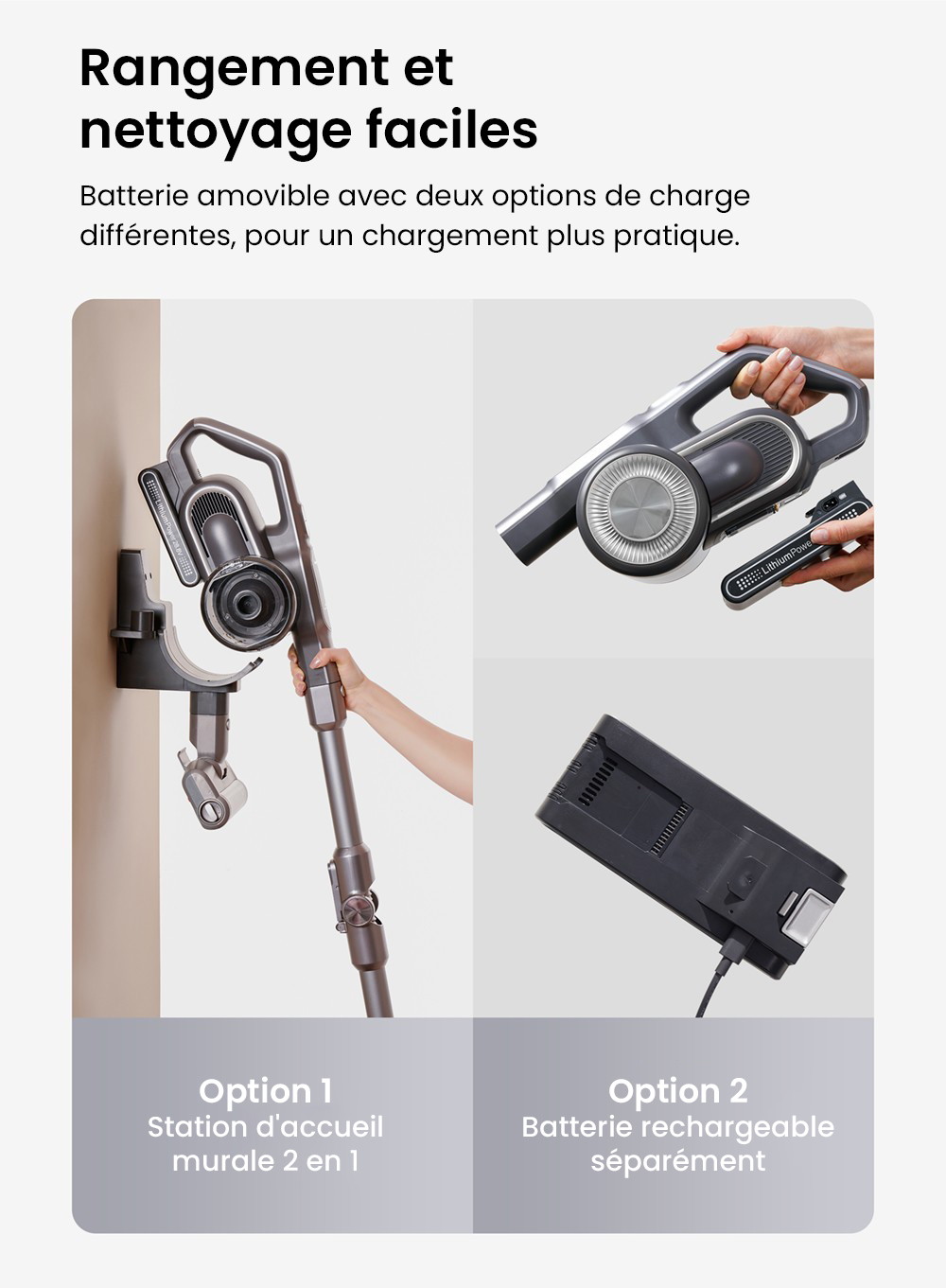 Aspirateur à main sans fil JIMMY H10 Flex, aspiration 245AW, 4 modes de nettoyage, bac à poussière de 0,6 L, batterie 2500 mAh