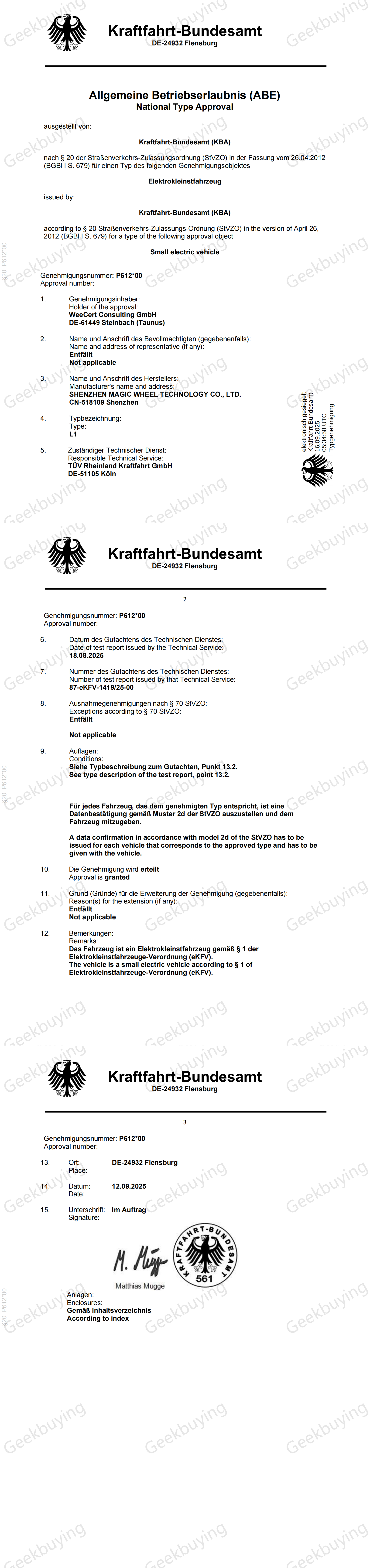 Ausom L1 Trottinette électrique, moteur 500 W, batterie 48 V 15,6 Ah, pneus 10 pouces, vitesse maximale 20 km/h, autonomie 70 km, freins à disque, suspension à bras oscillant, déverrouillage NFC et code d'accès