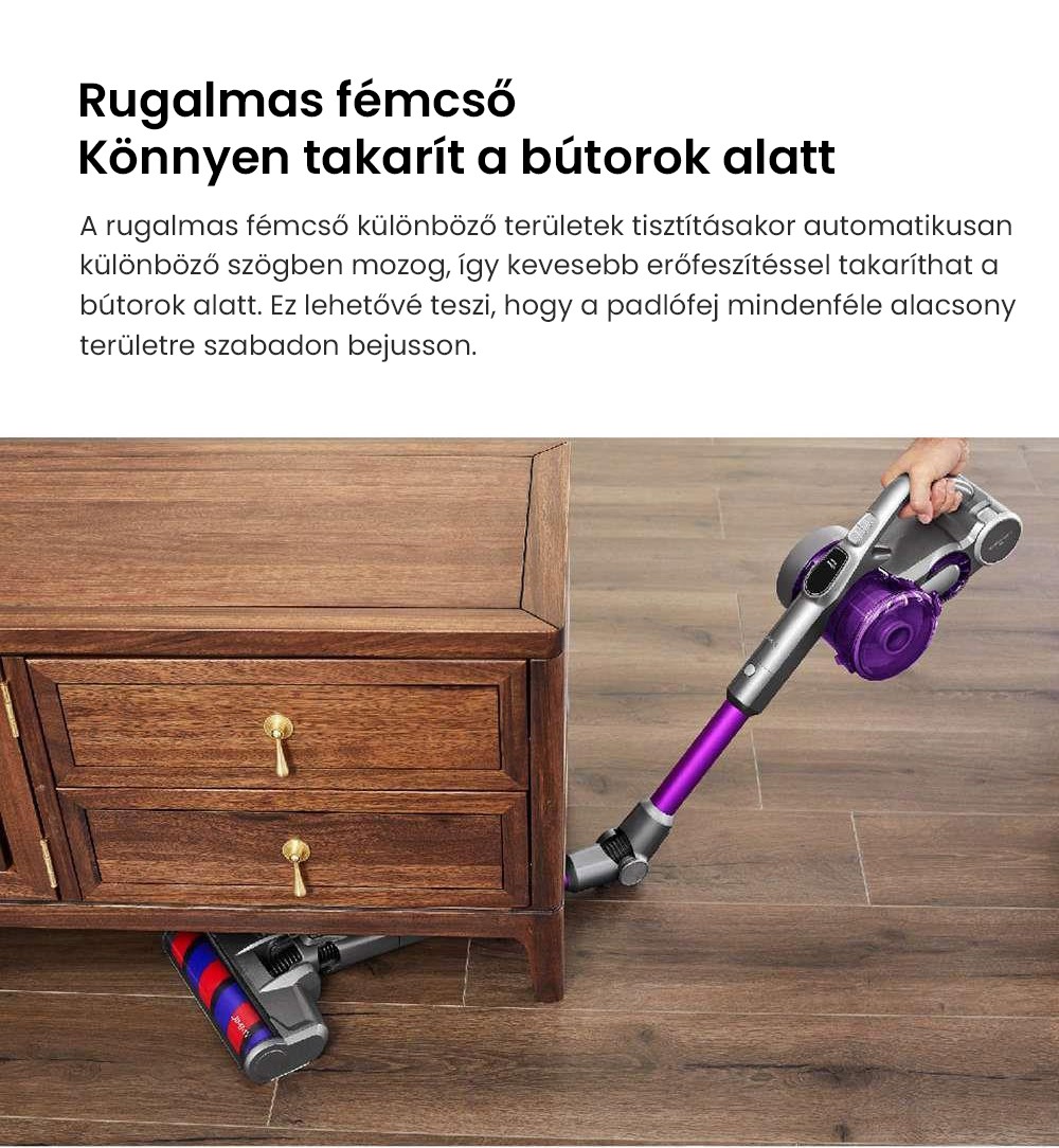 JIMMY JV85 Pro akkus kézi porszívó 200 AW erős szívóerővel, 550 W-os digitális kefe nélküli motorral, 70 perces üzemidővel, ultra alacsony zajszinttel padlók és bútorok tisztításához a Xiaomitól