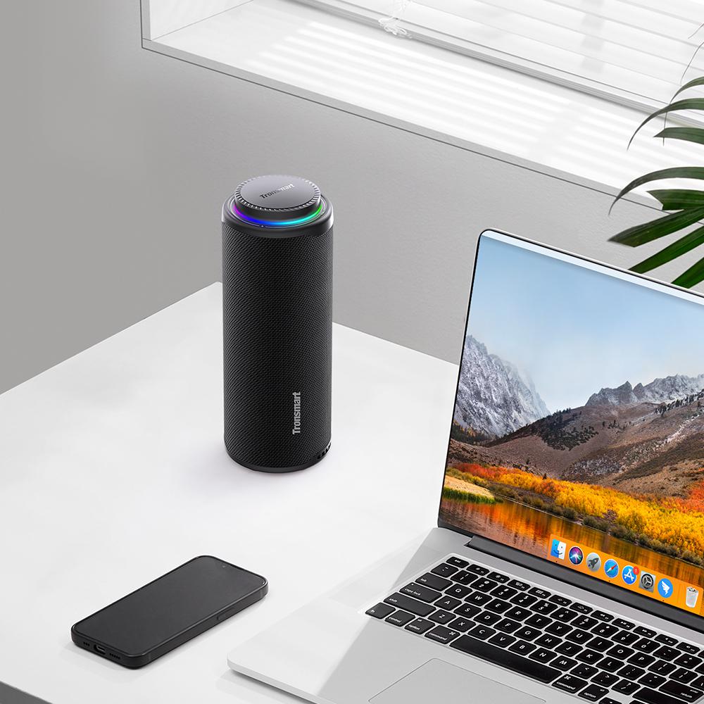 Enceinte portable d'extérieur Tronsmart T8, puissance 40 W, 18 heures d'autonomie - Bleu