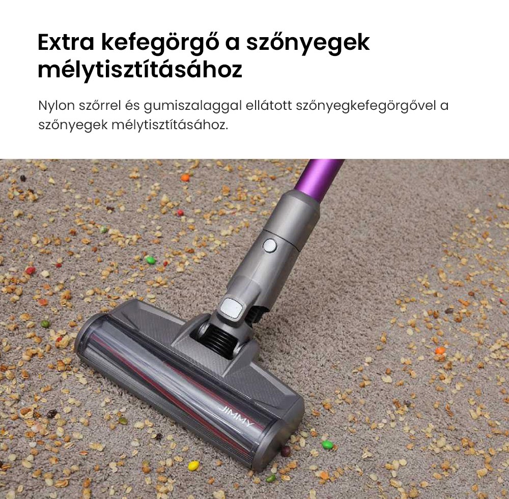 JIMMY JV85 Pro akkus kézi porszívó 200 AW erős szívóerővel, 550 W-os digitális kefe nélküli motorral, 70 perces üzemidővel, ultra alacsony zajszinttel padlók és bútorok tisztításához a Xiaomitól