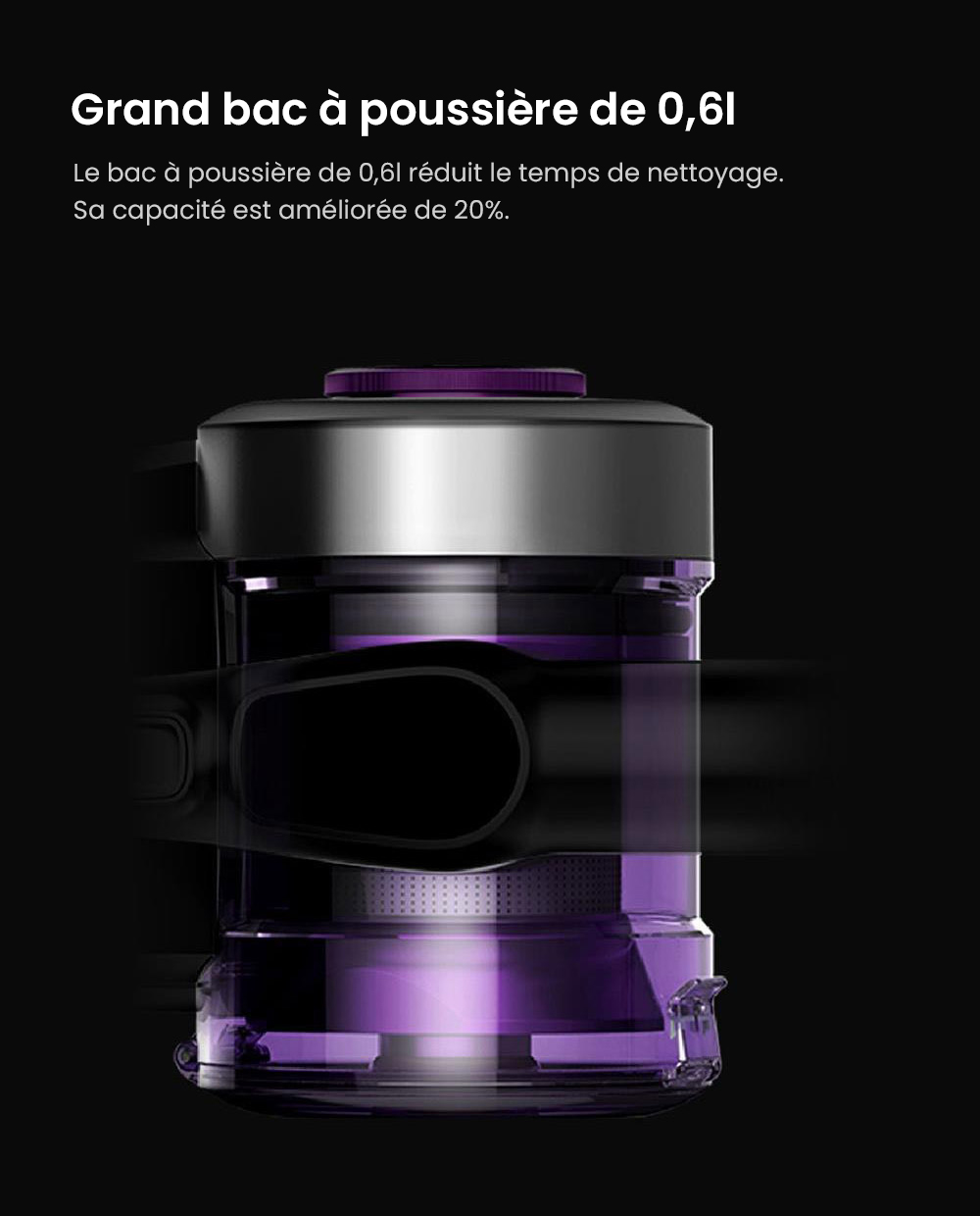 Aspirateur à main flexible sans fil JIMMY JV85 Pro avec aspiration puissante de 200 AW, moteur sans balais numérique de 550 W, autonomie de 70 minutes, bruit ultra-faible pour nettoyer les sols et les meubles par Xiaomi