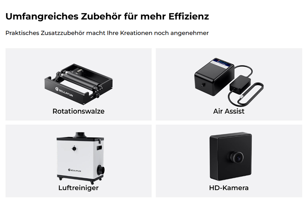 SCULPFUN iCube Ultra Dual 12W + 1.2W Lasergravierer – Zwei Laserquellen für Holz & Metall, Klasse 1 Sicherheitsdesign, 10000 mm/min Präzisionsgravur