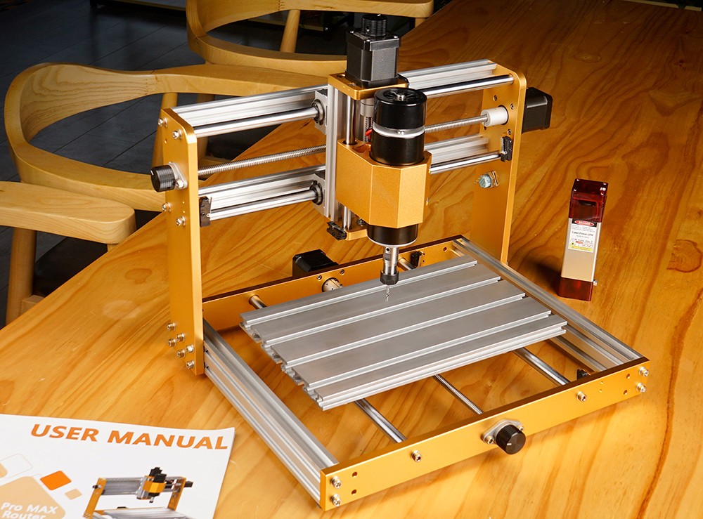 Annoytools 3018 Pro Max CNC Router Machine, 500W Spindle, 3 Axis Limit Switches, 0.1mm Precision, 2000mm/min Speed, 300x180x80mm Working Area, Emergency Stop & GRBL Offline Controller, Compatible with Wood/Acrylic/MDF/Plastic