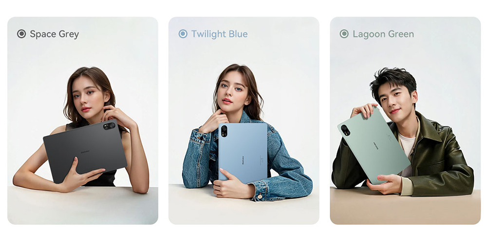 Tablette Blackview MEGA 8, écran IPS 13 pouces 90 Hz, processeur Unisoc Tiger T620 8 cœurs, RAM 12 Go + 24 Go, ROM 512 Go, Android 15, appareil photo 50 Mpx + 13 Mpx + 2 Mpx, batterie 11 000 mAh, charge rapide 18 W, Wi-Fi 5G, Bluetooth 5.0, GPS/Glonass/Beidou/Galileo