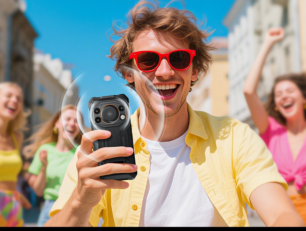 FOSSiBOT F110 Pro 5G Rugged Smartphone, 20GB RAM + 128GB ROM, 6.745-inch HD+ Display, 10000mAh Battery, 50MP AI Camera, NFC & Fingerprint & Face Unlock - Black