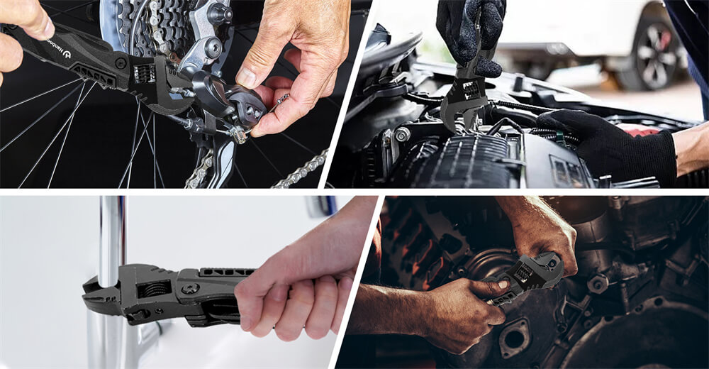 Hanboost M1 12 in 1 Multitool Wrench, Camping Gear, Multipurpose Pocket Size Gadget, with Screwdriver Cutting Saw Bottle Opener for Maintenance, Camping, DIY and Gift