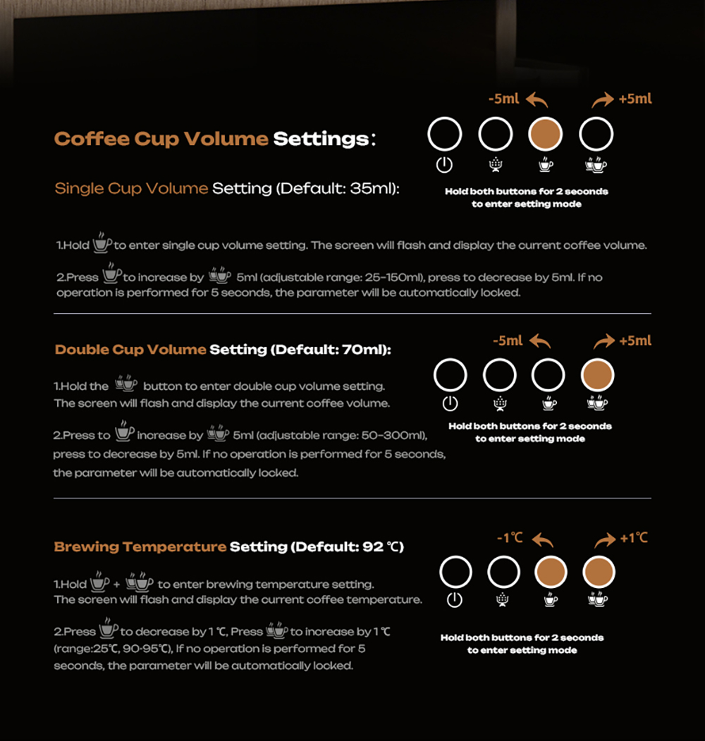 HiBREW H20 automata eszpresszógép beépített őrlővel, kettős meleg és hideg extrakcióval, 20 bar nyomással, 20 őrlési fokozattal, gőzölőfejjel latte készítéséhez, 1,4 literes víztartállyal, intelligens érintésvezérléssel