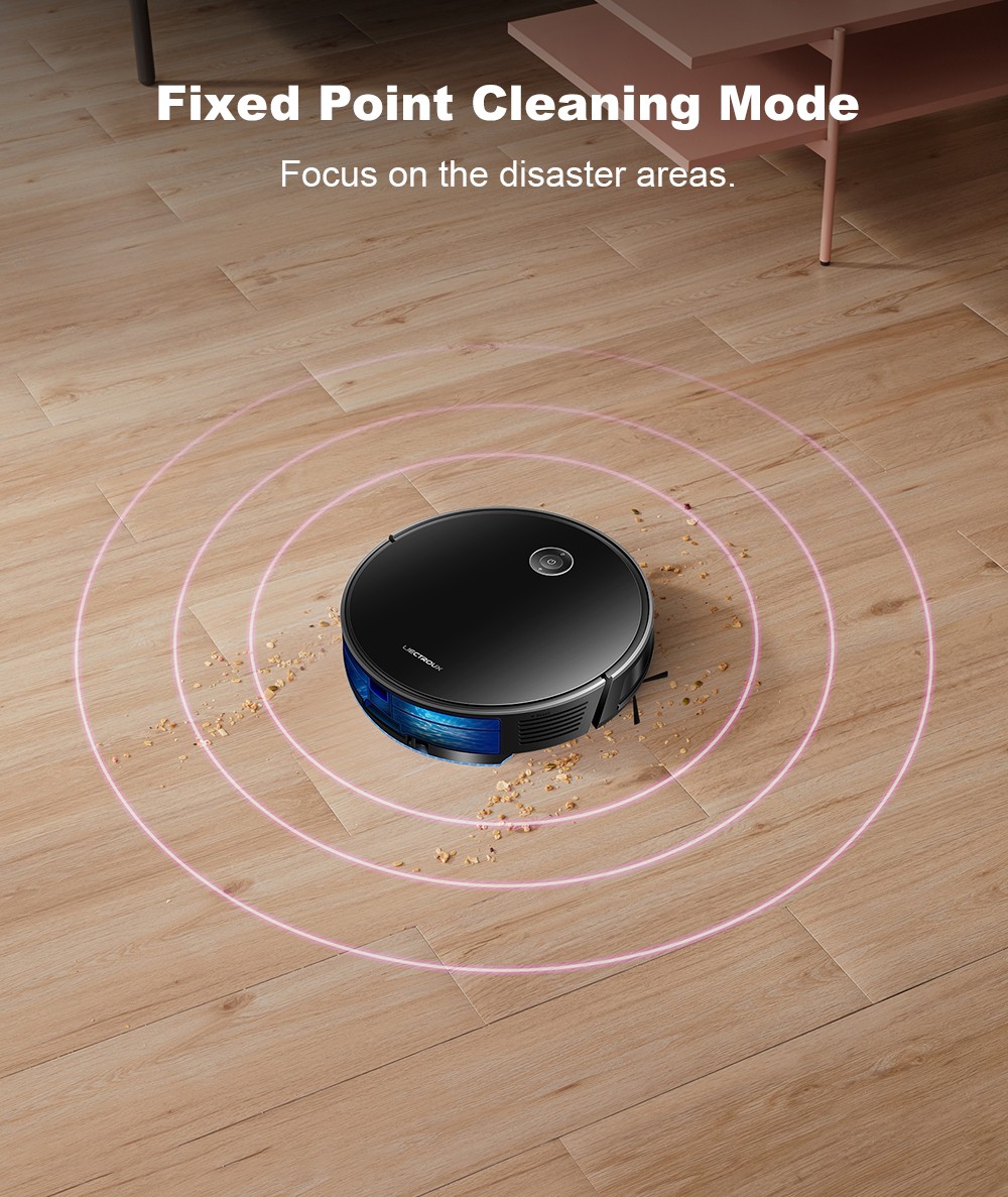 Liectroux C7 robotporszívó és felmosó kombináció, 6000Pa erős szívóerő, intelligens térképezés, WiFi alkalmazás és távirányító, szénkefe nélküli motor, Alexa és Google Asszisztens támogatással, ideális állatszőr/szőnyegek/kemény padlók tisztítására
